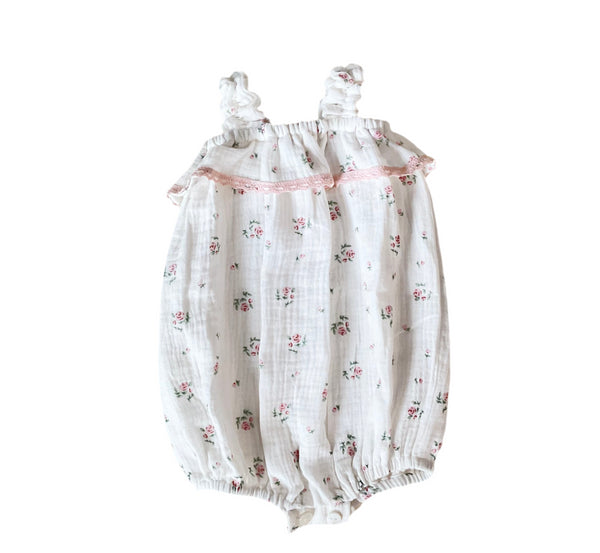 Pink Roses Romper